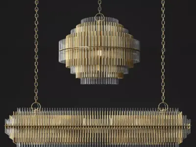 Restorationhardware Emile Chandelier Collection  3D model