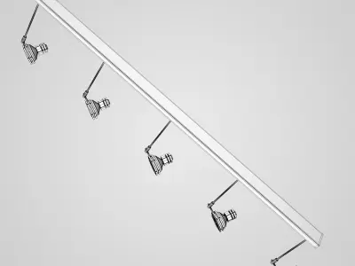 Halogen Lamp Set 3D model purchase