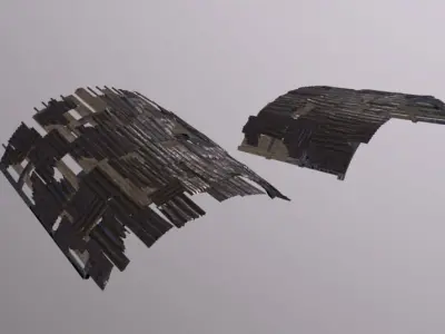 Slum Roof Pack Low-poly 3D model