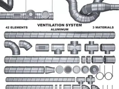 Ventilation System 3D model order