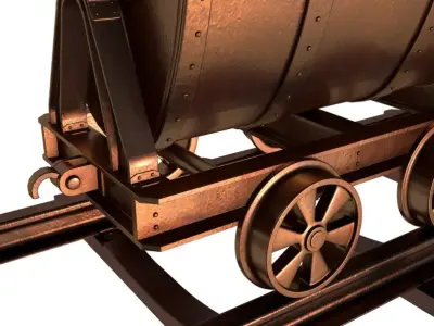 Mine Cart 3D model