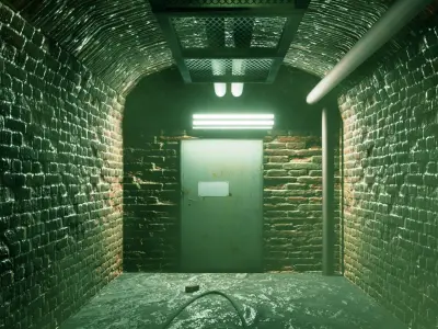 Underground Tunnel - Low Poly - Game Ready Low-poly 3D model