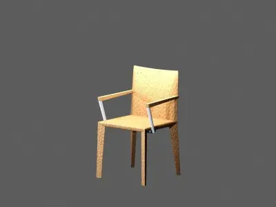  leather arm chair  3D model
