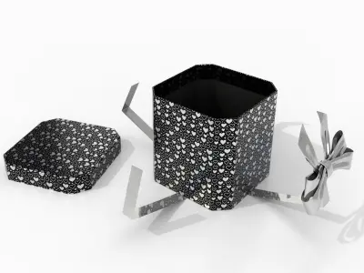  Gift Boxes - 5-Pack with Glossy Ribbon Bow 