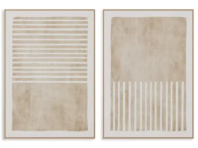 Abstract Painting Frame set 3D model 858