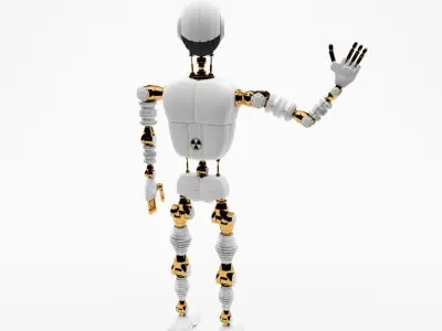 Robot android Roby 3D model