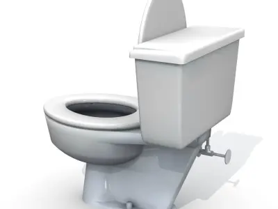 Vintage Toilet 3D model