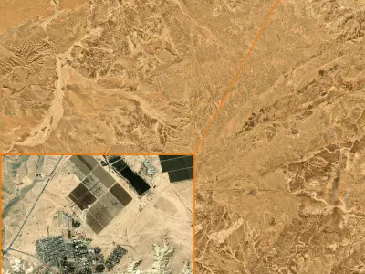NEOM city topography Saudi Arabia - tile n30 e34 3D model