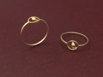 Minimalist Ring DM-27 3D print model
