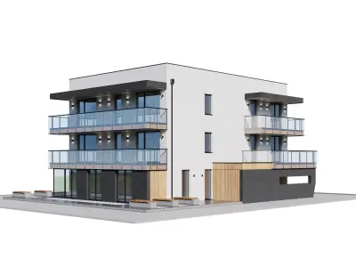 Modern house 3D model