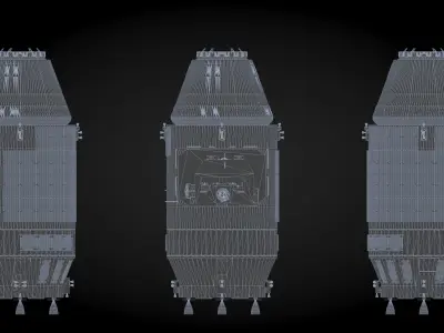 HTV-R Spacecraft 3D model