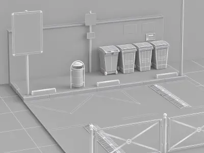Equipement Routier 02 3D model