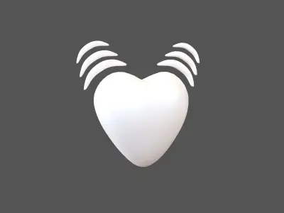 Beating Heart v1 010 Low-poly 3D model