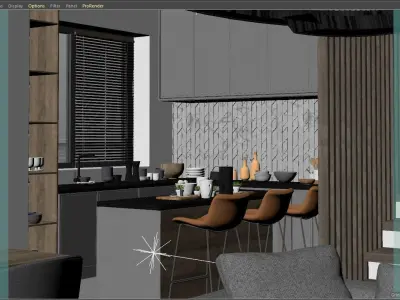living room Free 3D model 9