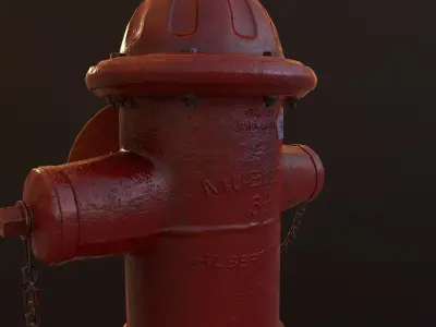 Fire hydrant Free low-poly 3D model