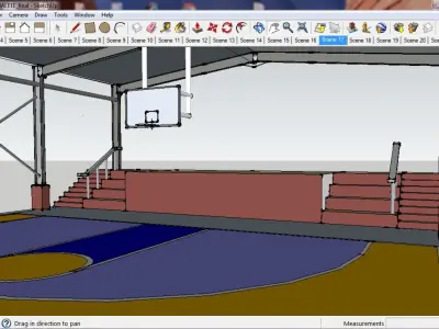 Basketball Court 3D model
