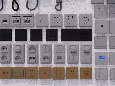 Switch and Outlet Collection-A4 3D model