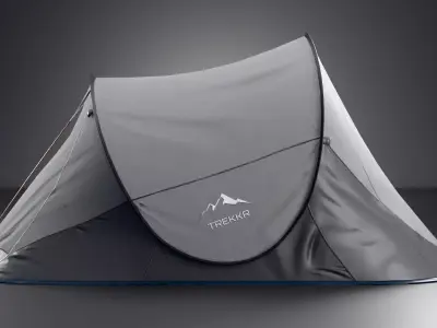 2 Person Camping Tent - Game Ready PBR Low-poly 3D model