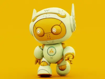  ROBO G-5  Rigged for Unreal Engine - Unity - MIXAMO 3D model