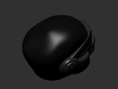 helmet high poly sculpt 3d printable ver 7 3D model 3D model