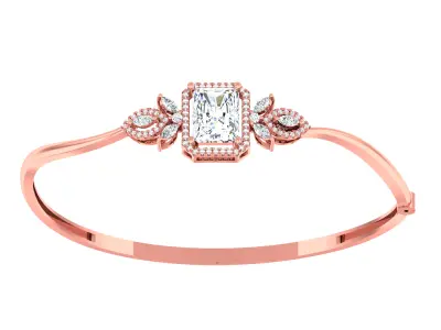 Diamond light gold bracelet 48pcs 3D Model Pack