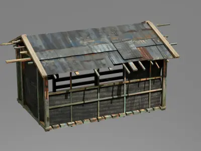 slums house Free 3D model