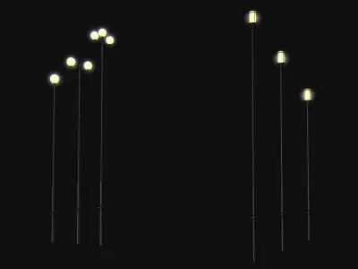 Street lights  3D model