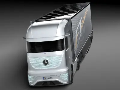 Mercedes-Benz FT 2025 Future Truck with trailer 3D model