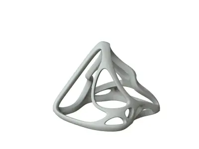 SciFi Cube Object No 62582 Low Poly Shape Low-poly 3D model