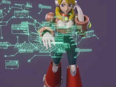 Alia - Megaman X 3D model