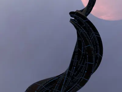 Sci Fi Tower 3 3D model