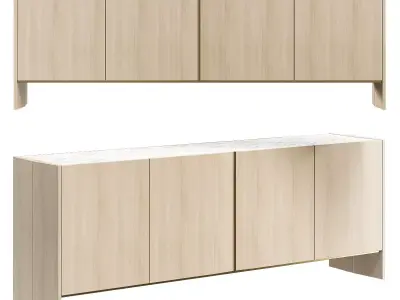 SIDEBOARD EVERSON Low-poly 3D model