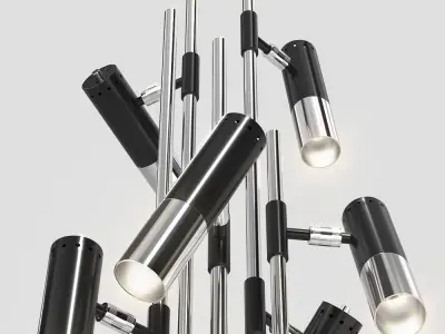 Delightfull IKE floor 10 lamps 3D model