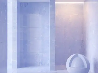 Marble wall 13 3D model