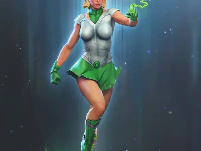 Arisia - Green Lantern 3D print model