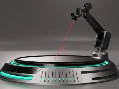 Sci-fi Laser Cutter 3D model