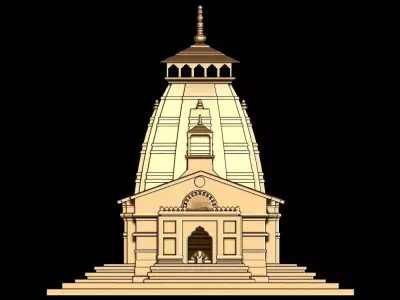 KEDARNATH TEMPLE 3D print model