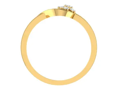 Solitaire Women Engagement Wedding Bypass Rings 3D print model buy