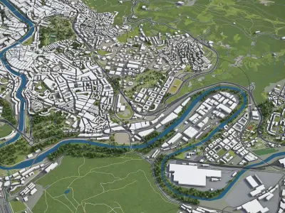Bilbao  Low-poly 3D model