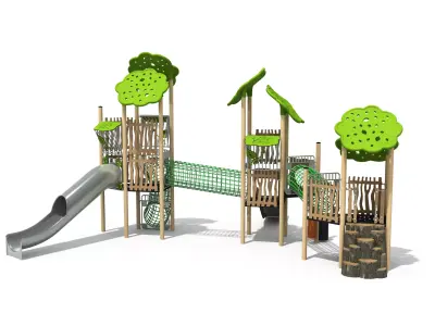 Kids outdoor commercial play structure 3D model 3D model