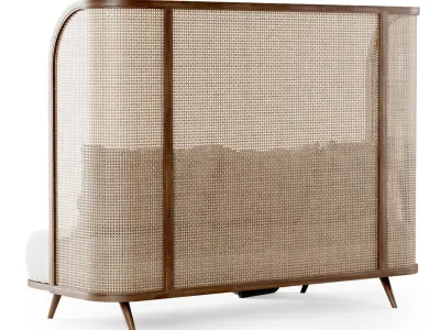 Three-seater garden sofa CV33 High back 3D model