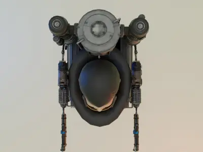 skibidi toilet flamethrower 3D model