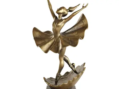 ballet dance statue 3D model