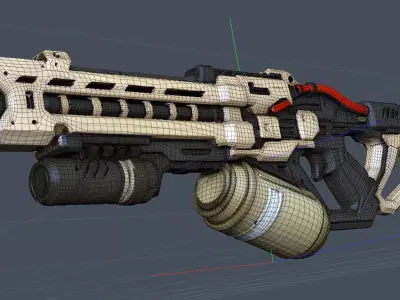 Phantom Rail Low-poly 3D model