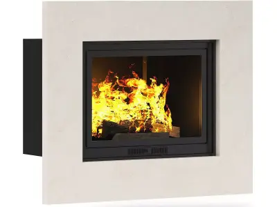 Wall Fireplace 3 3D model