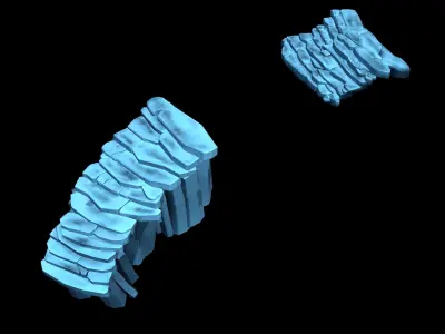 Cold Chamber - Stairs 01 3D model
