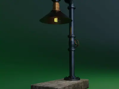 Pipe head light 3D model