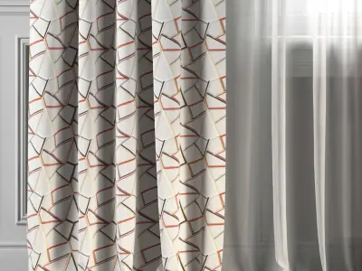 Curtain Set 172 3D model