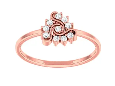 Women Ring 3D print model 52
