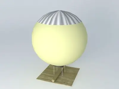 Heat lamp %26 mantle with cooling fan Free 3D model